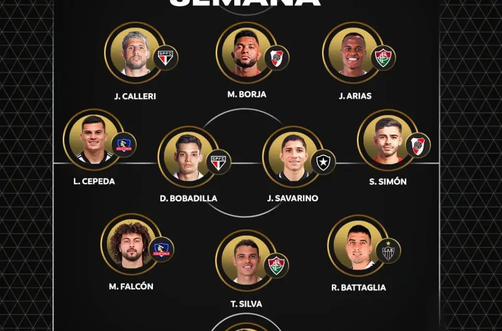 Maximiliano Falcón forma parte del e.quipo de la semana Copa Libertadores