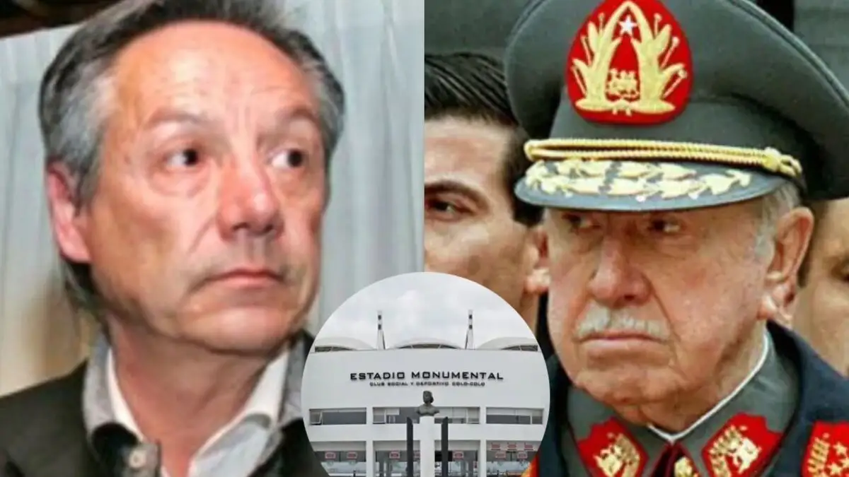 Peter Dragicevic y Augusto Pinochet.