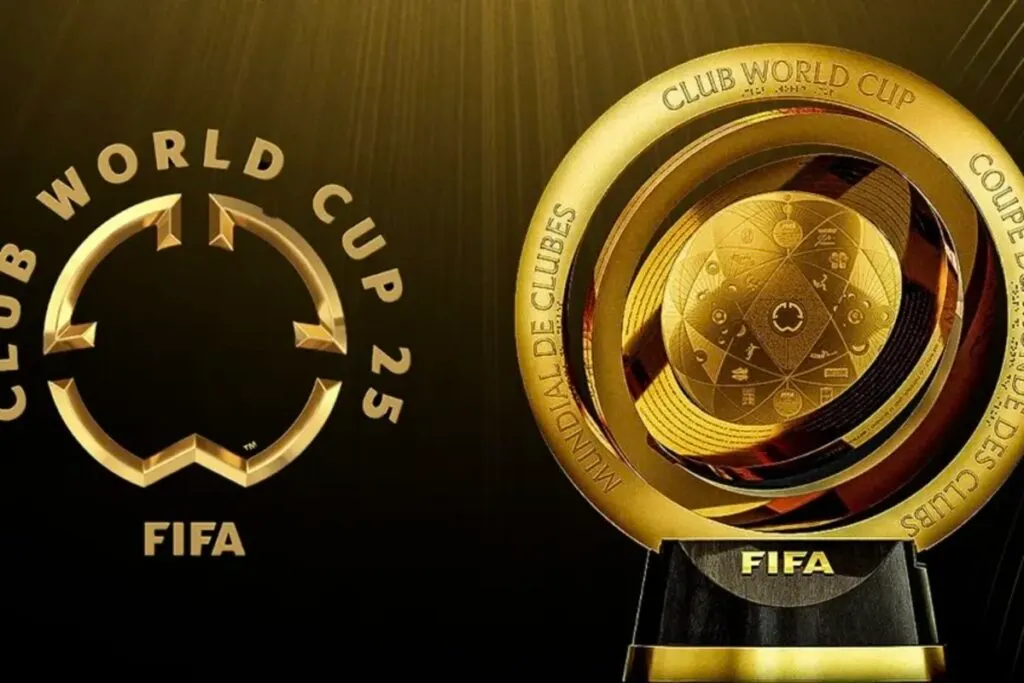 Logo y trofeo Mundial de Clubes.