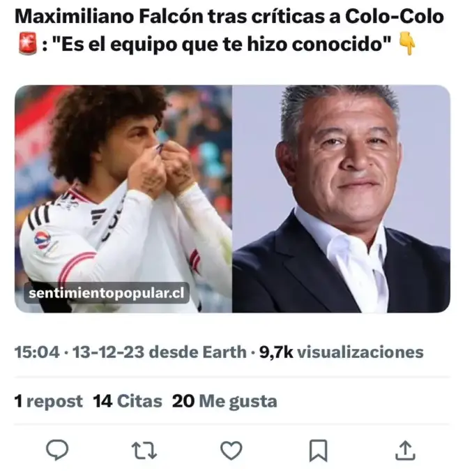 La respuesta de la esposa de Maximiliano Falcón a Claudio Borghi