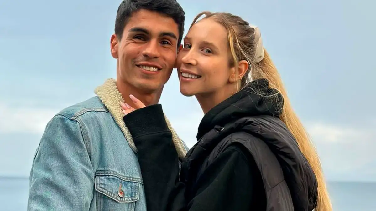 Eric Wiemberg y su esposa, Rosemarie Eggers, a quien también dedicó su gol.
