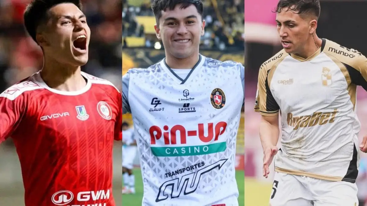 Felipe Yáñez, Bastián Silva y Enzo Riquelme.