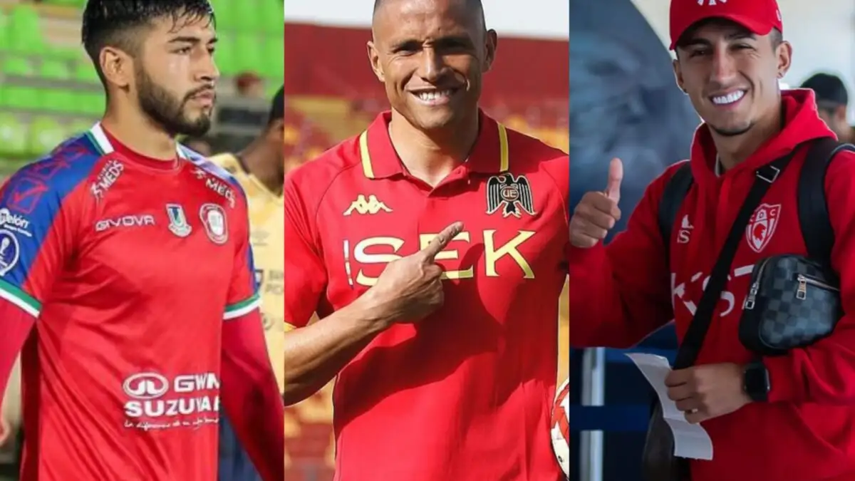 Diego Ulloa, Leandro Benegas y Bryan Soto.