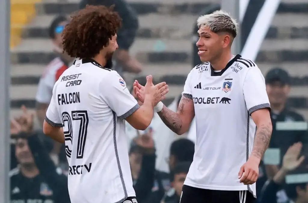 Carlos Palacios y Maximiliano Falcón en Colo-Colo.