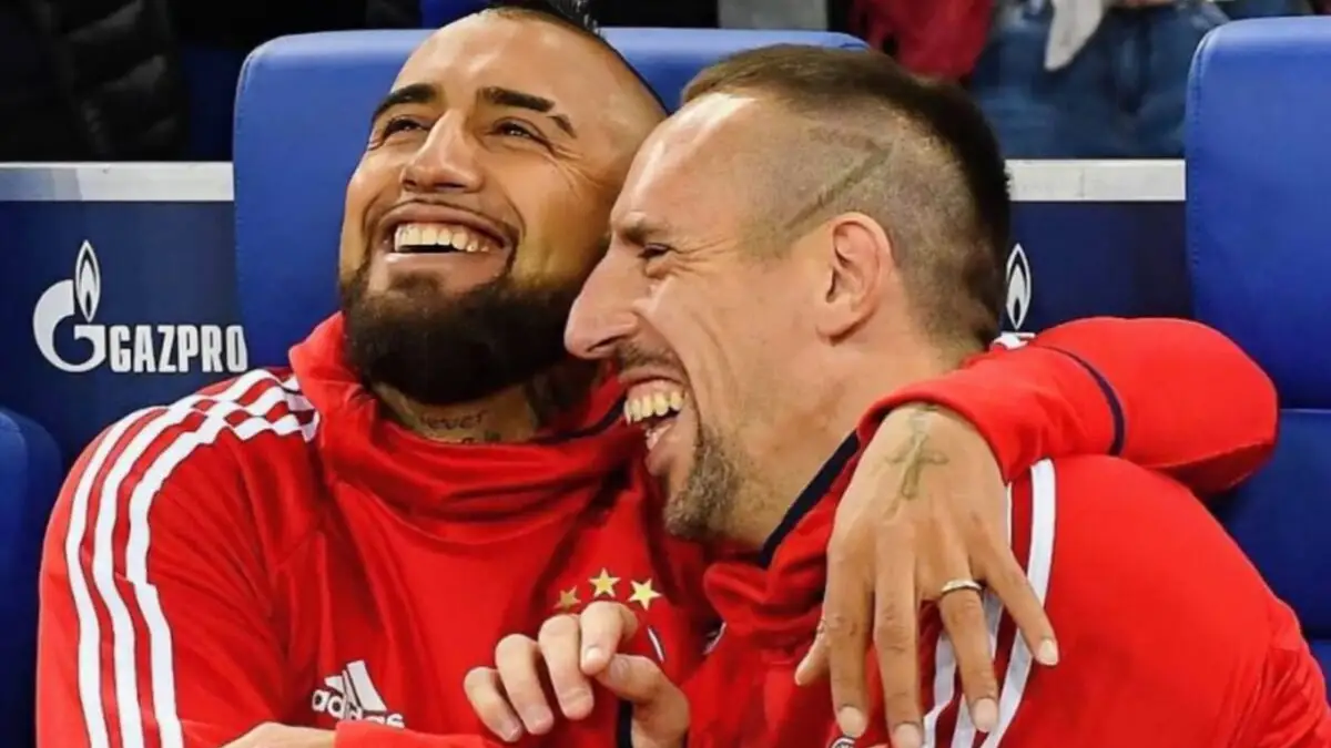Arturo Vidal y Franck Ribéry.