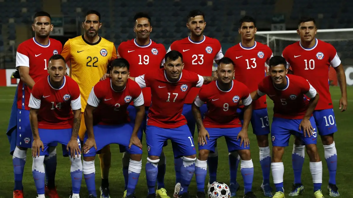 Futbol, Chile vs Bolivia. Partido amistoso 2021. El equipo de la seleccion chilena es fotografiado durante el partido amistoso contra Bolivia disputado en el estadio El Teniente de Rancagua, Chile. 26/03/2021 Andres Pina/Photosport Football, Chile vs Bolivia. 2021 Friendly match. Chile’s team is pictured during the friendly match against Bolivia held at the El Teniente stadium in Rancagua, Chile. 26/03/2021 Andres Pina/Photosport