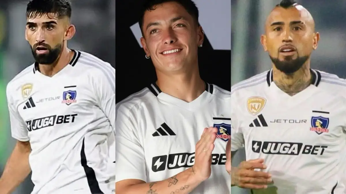 Emiliano Amor, Cristián Zavala y Arturo Vidal.
