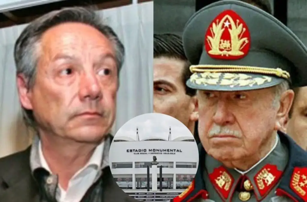 Peter Dragicevic y Augusto Pinochet.