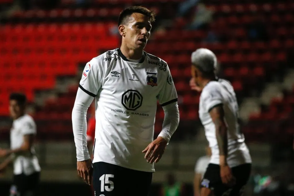 Mouche en su tiempo como jugador de Colo-Colo.