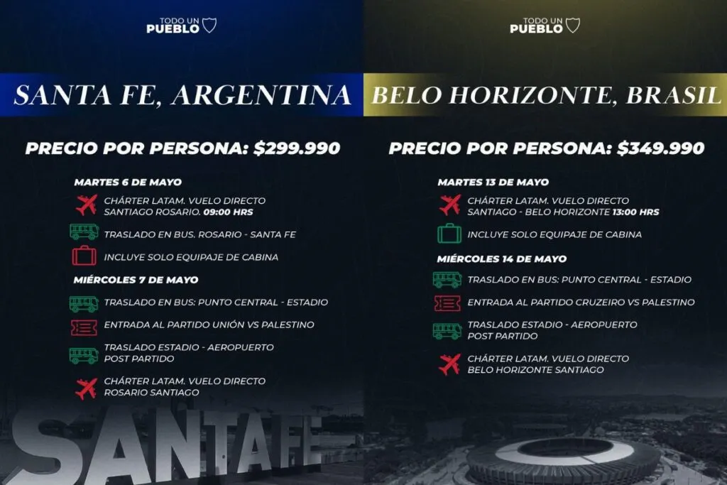 La iniciativa de Palestino para contar con sus hinchas como visitante.