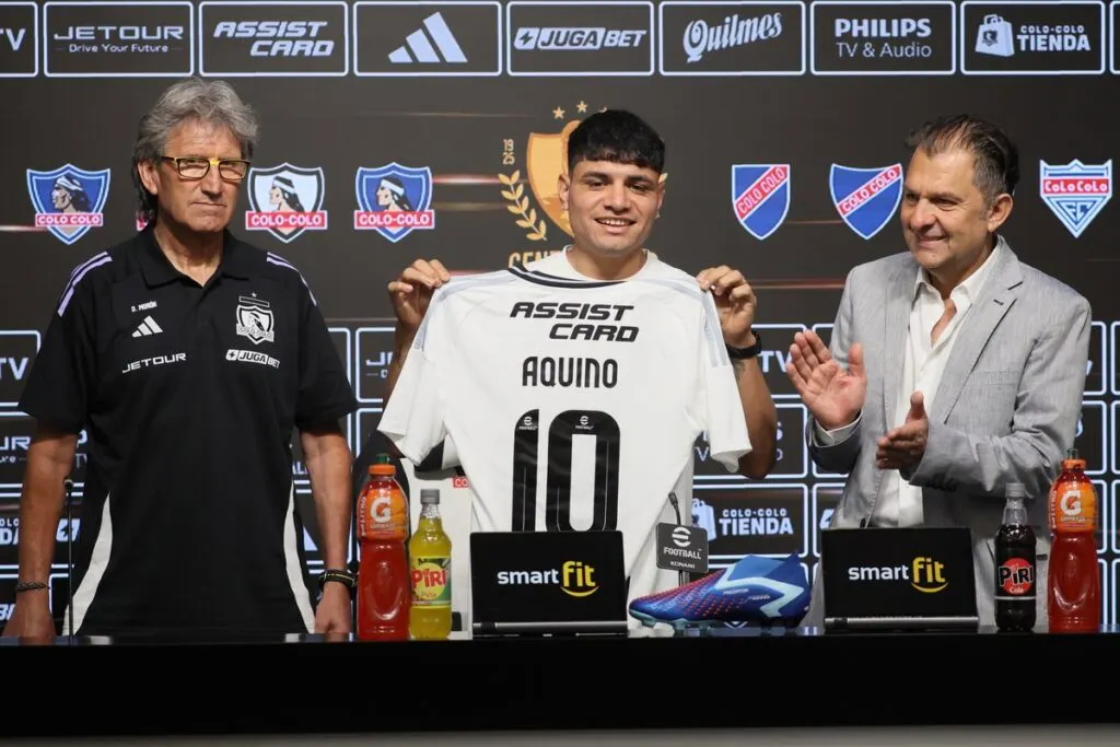 Presentación de Claudio Aquino como nuevo refuerzo de Colo-Colo.