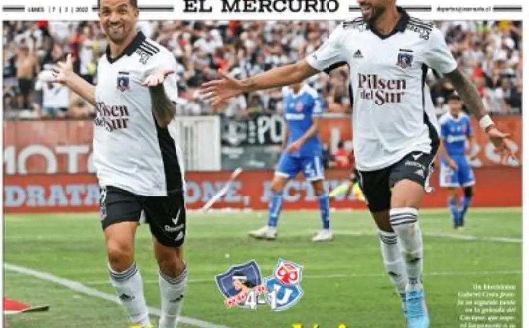 Portada de El Mercurio.