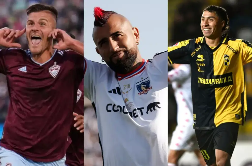 Diego Rubio, Arturo Vidal y Luciano Cabral