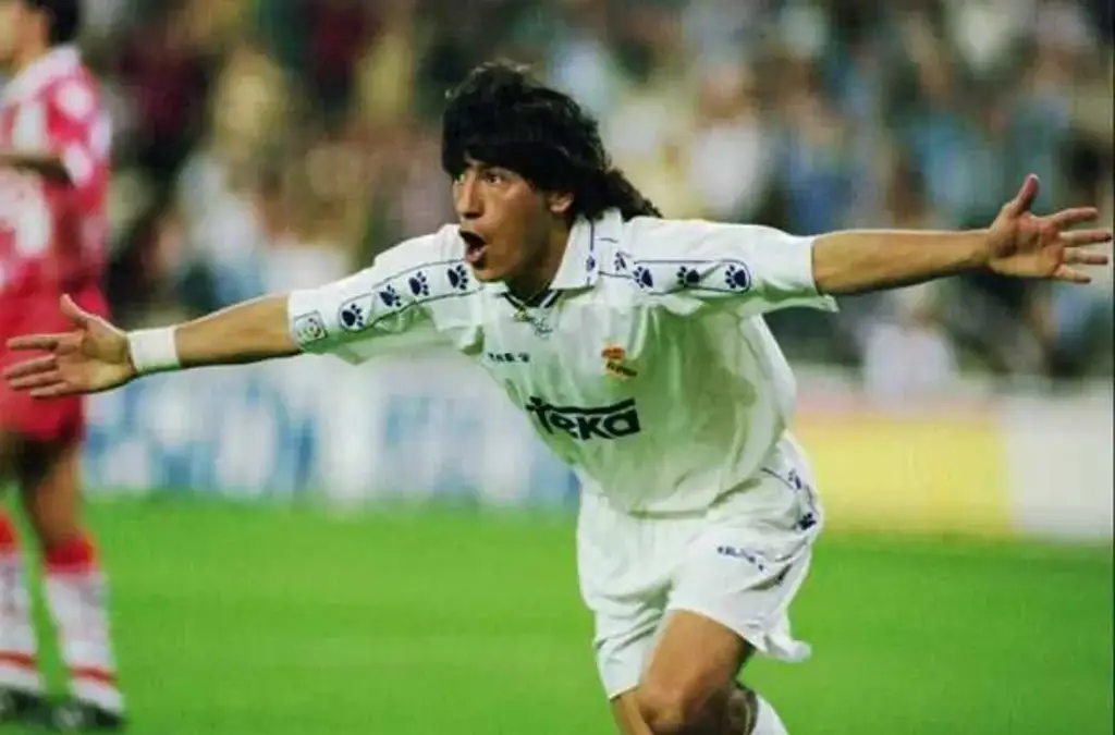 Iván Zamorano brilló en el Real Madrid.