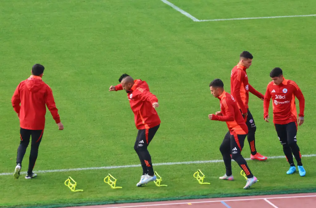 Entrenamiento de la Selección Chilena.