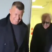 [VIDEO] Jorge Almirón regresó a Chile acompañado del mítico representante de Diego Maradona