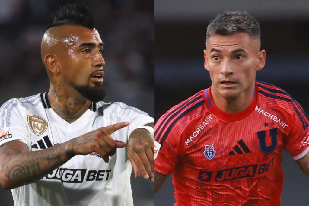 Primer plano de Arturo Vidal y Charles Aránguiz.