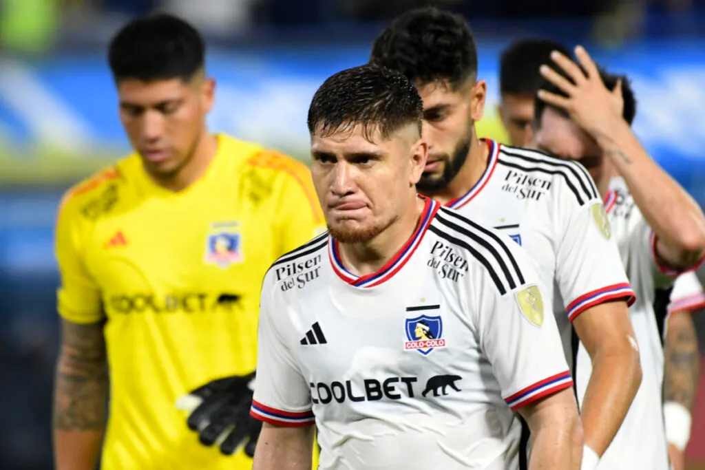 Leonardo Gil tras el partido de Colo-Colo frente a Boca Juniors