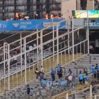 [VIDEO] Registran incidentes entre barristas de Colo-Colo y O’Higgins en el Estadio Monumental