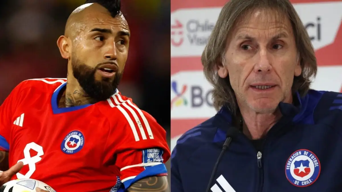 Arturo Vidal y Ricardo Gareca.