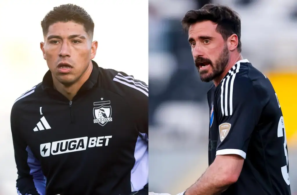 Brayan Cortés y Fernando de Paul alternan en el arco de Colo-Colo.