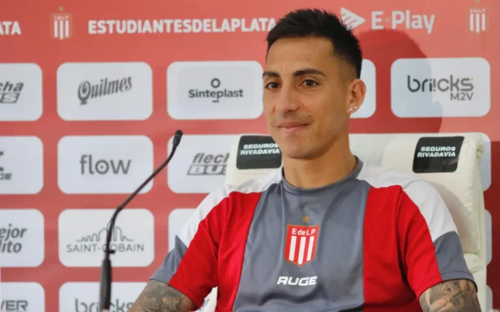 El jugador de Estudiantes de La Plata, Javier Correa
