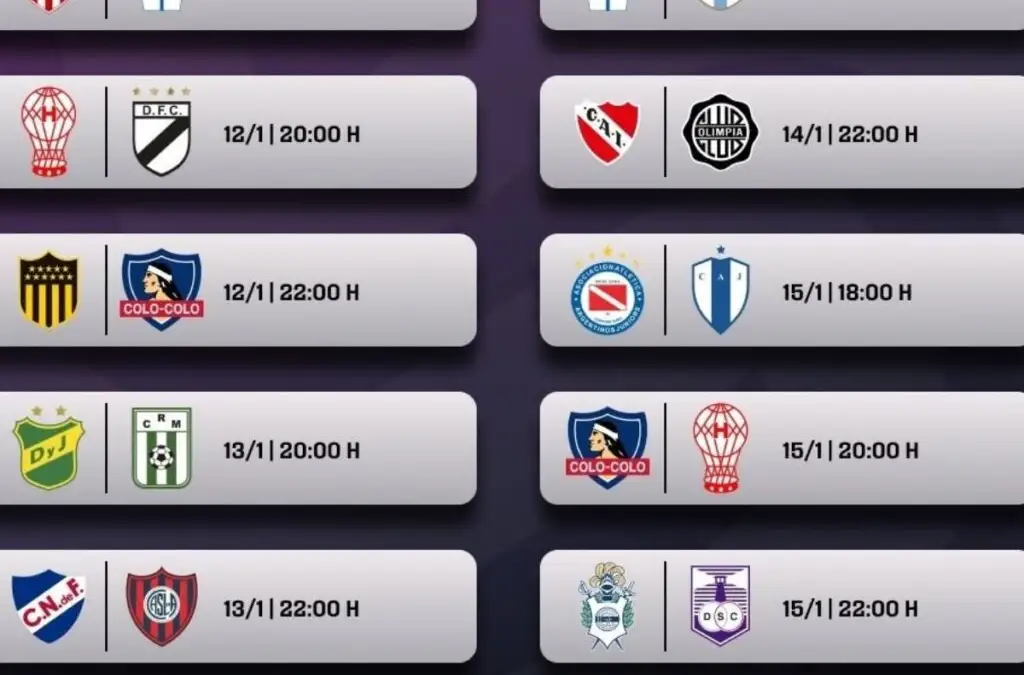 Los partidos de Colo-Colo en la Serie Río de La Plata.