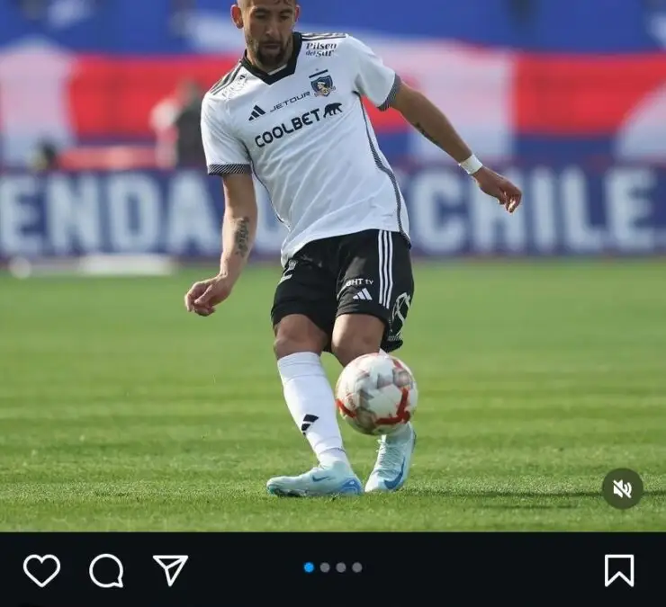 Publicación de Mauricio Isla en Instagram tras hacer su debut en Colo-Colo.