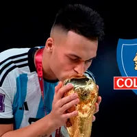 Junto a la Copa del Mundo: Ex goleador de Colo-Colo la rompe en Instagram con fotografía con Lautaro Martínez
