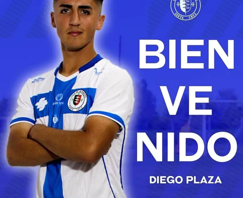 Diego Plaza fue presentado en Deportes Santa Cruz.