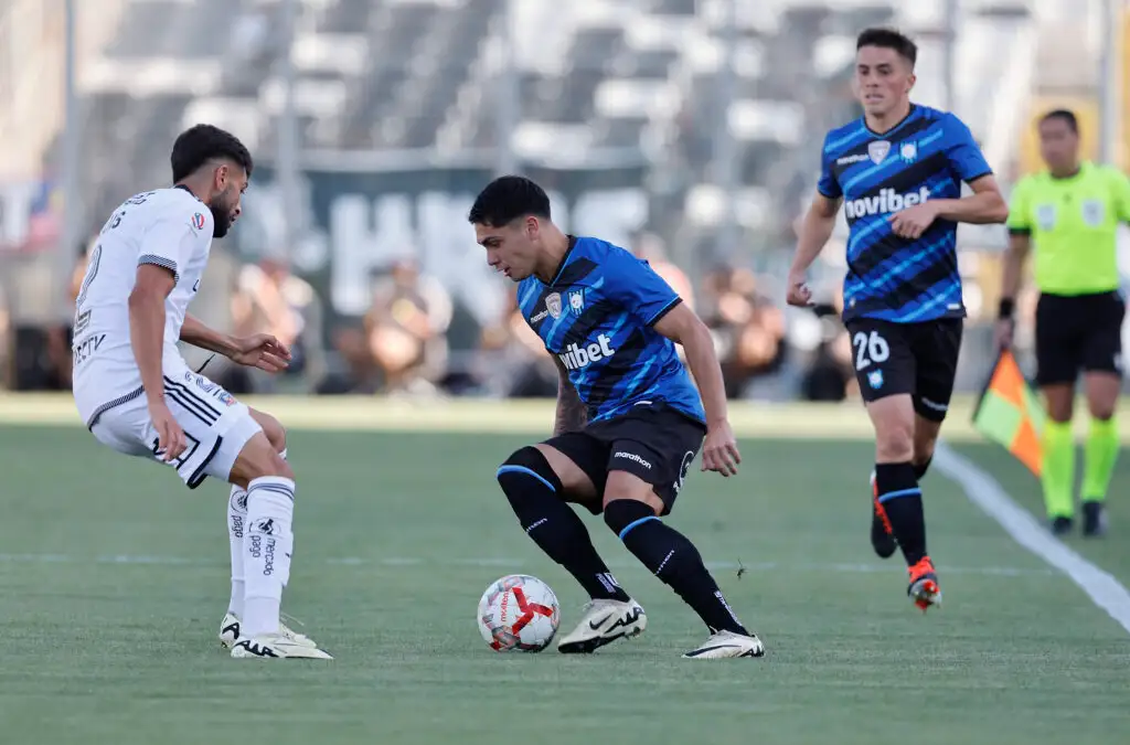 Jeyson Rojas durante el partido de Colo-Colo frente a Huachipato.