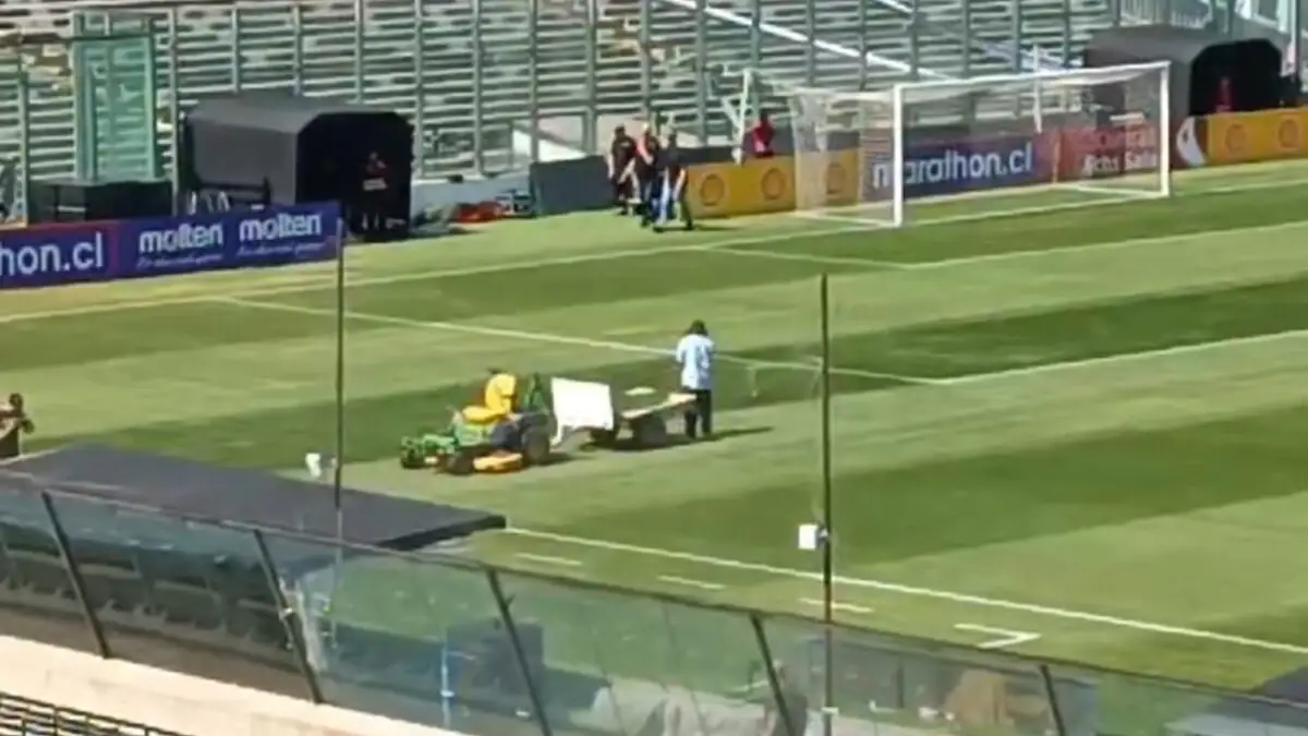Trabajos en el Estadio Monumental.