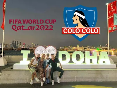 El ex Colo-Colo que llegó con todo a Doha para disfrutar del Mundial de Qatar 2022