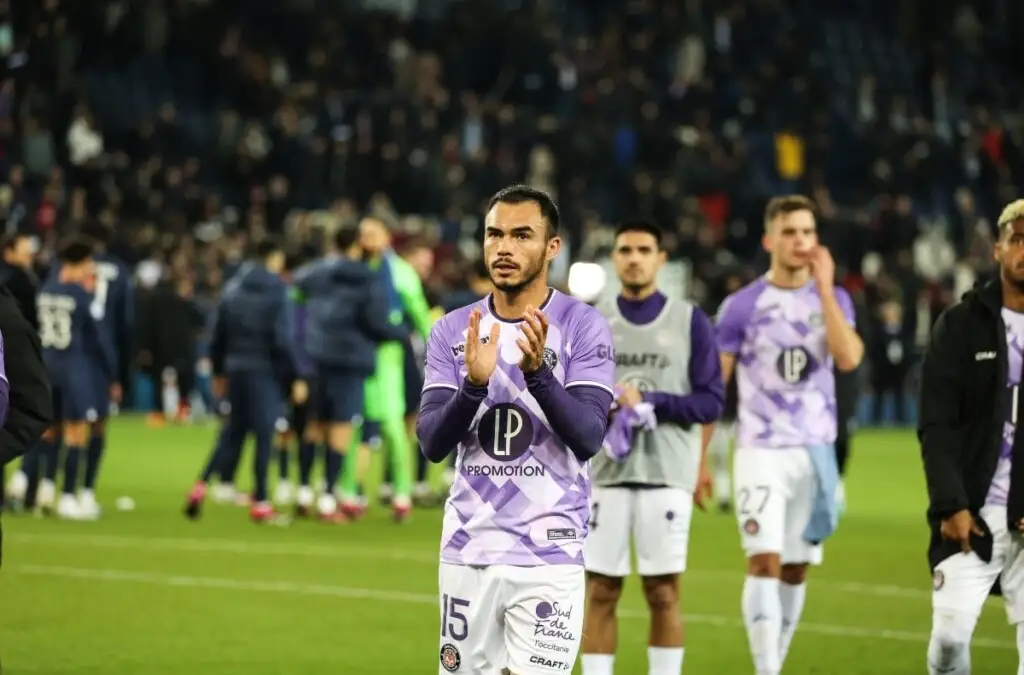 Gabriel Suazo fue titular en la caída del Toulouse ante Clermont.
