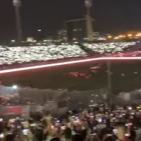 [VIDEO]: El tremendo juego de luces que se vivió en el Estadio Monumental para la despedida de Esteban Paredes