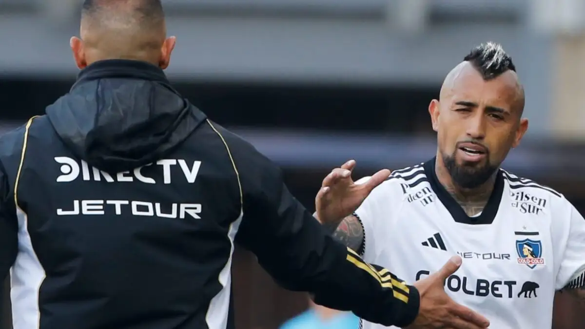 Jorge Almirón y Arturo Vidal.