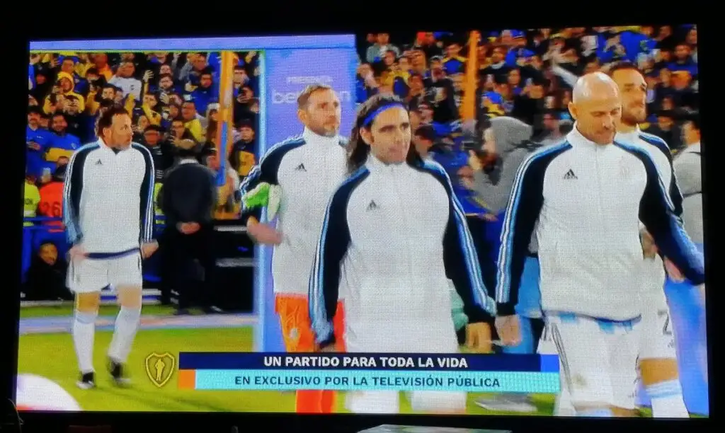 Cristián Muñoz estuvo presente en la despedida de Juan Román Riquelme.