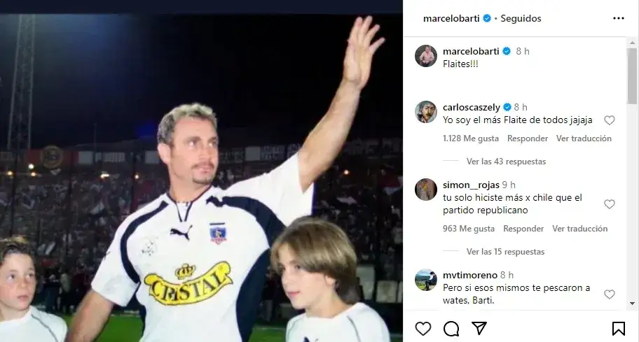 Marcelo Barticciotto y Carlos Caszely reaccionaron a la polémica.
