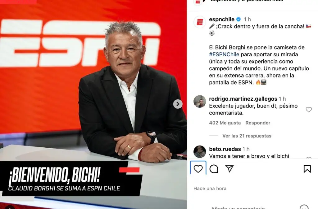 Claudio Borghi fue presentado como nuevo rostro de ESPN.