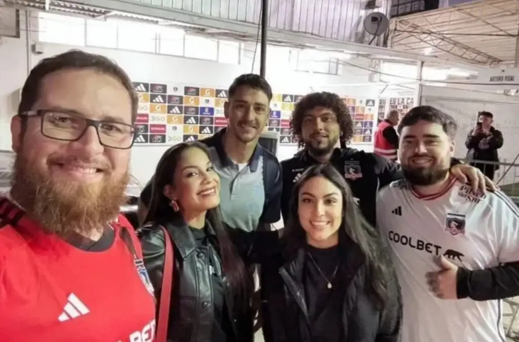 Maximiliano Falcón y Fernando Zampedri fuera del campo de juego.