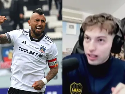 «¿Mufa le dicen?»: Davoo Xeneize sale en defensa de Arturo Vidal por críticas de hinchas chilenos