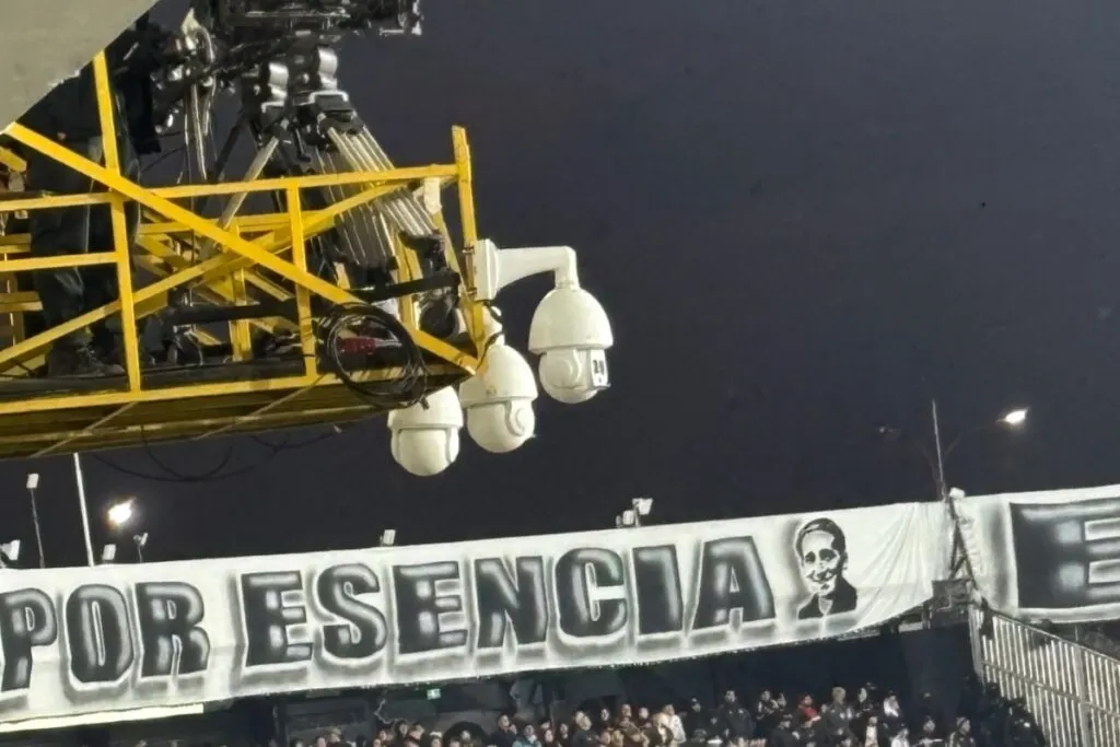 Cámaras de seguridad implementadas en el Estadio Monumental.